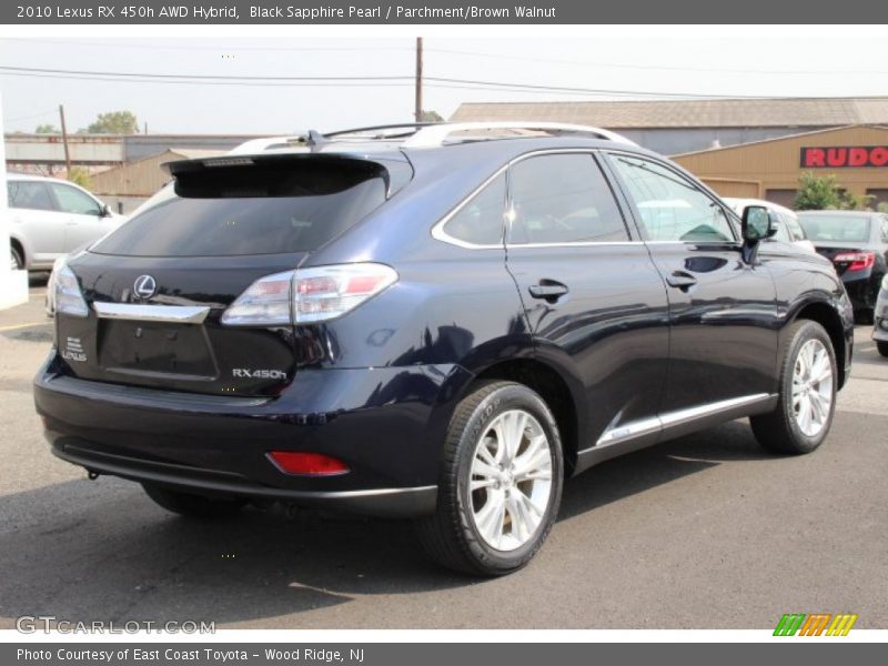 Black Sapphire Pearl / Parchment/Brown Walnut 2010 Lexus RX 450h AWD Hybrid