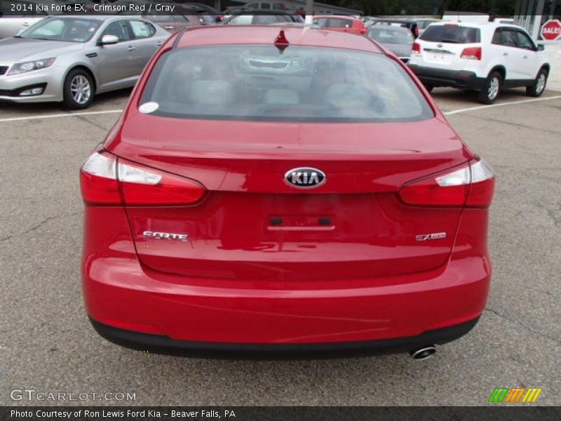 Crimson Red / Gray 2014 Kia Forte EX