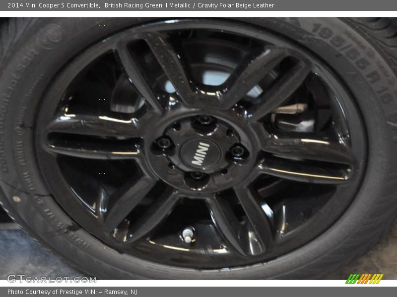 British Racing Green II Metallic / Gravity Polar Beige Leather 2014 Mini Cooper S Convertible