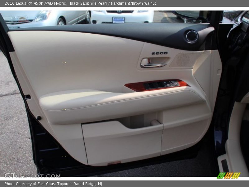 Black Sapphire Pearl / Parchment/Brown Walnut 2010 Lexus RX 450h AWD Hybrid