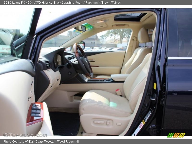 Black Sapphire Pearl / Parchment/Brown Walnut 2010 Lexus RX 450h AWD Hybrid
