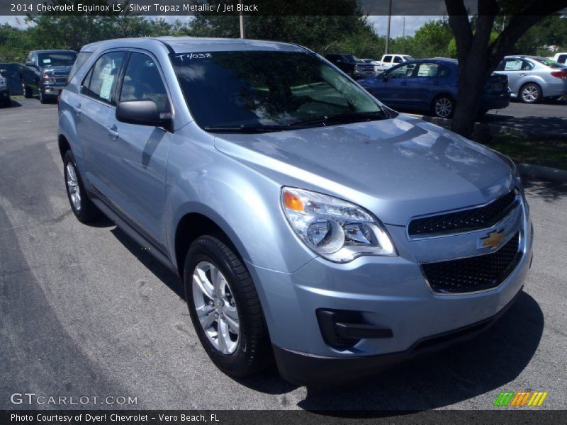 Silver Topaz Metallic / Jet Black 2014 Chevrolet Equinox LS