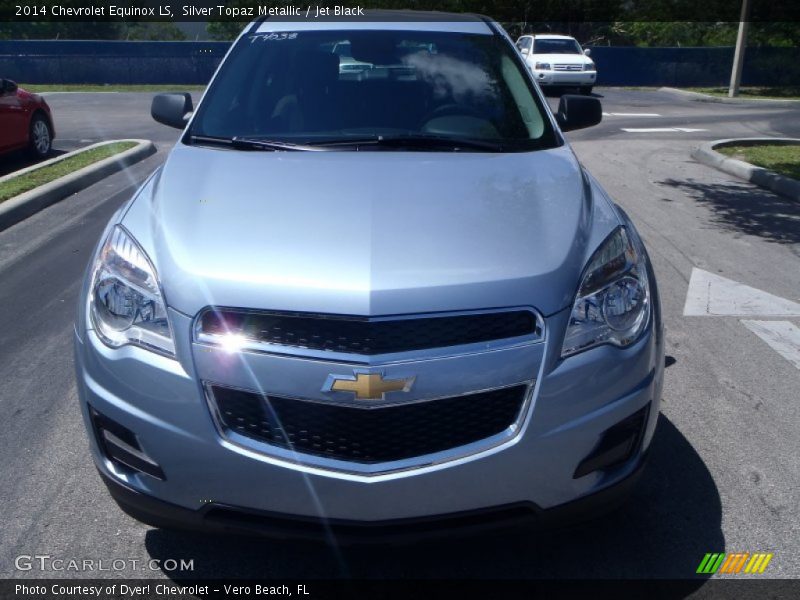 Silver Topaz Metallic / Jet Black 2014 Chevrolet Equinox LS