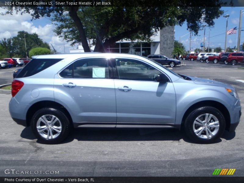 Silver Topaz Metallic / Jet Black 2014 Chevrolet Equinox LS