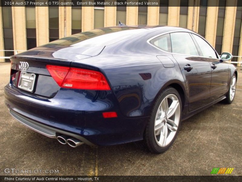 Estoril Blue Metallic / Black Perforated Valcona 2014 Audi S7 Prestige 4.0 TFSI quattro