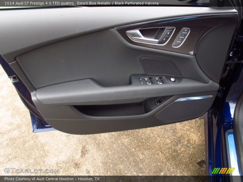 Estoril Blue Metallic / Black Perforated Valcona 2014 Audi S7 Prestige 4.0 TFSI quattro