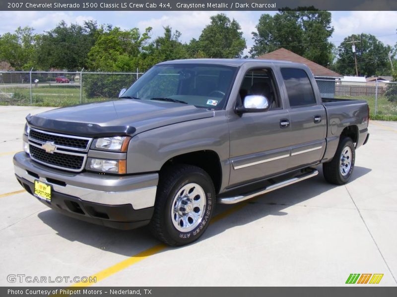 Graystone Metallic / Dark Charcoal 2007 Chevrolet Silverado 1500 Classic LS Crew Cab 4x4