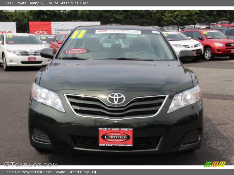 Spruce Green Mica / Ash 2011 Toyota Camry LE