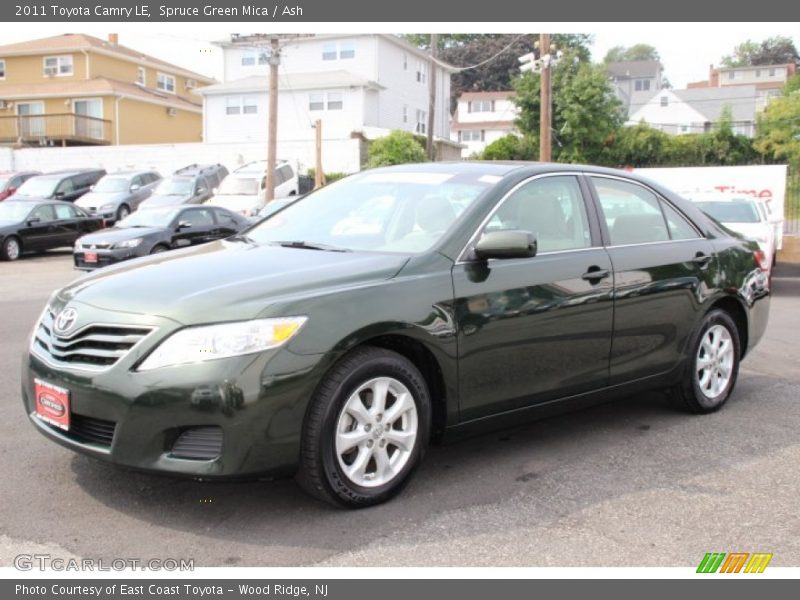 Spruce Green Mica / Ash 2011 Toyota Camry LE