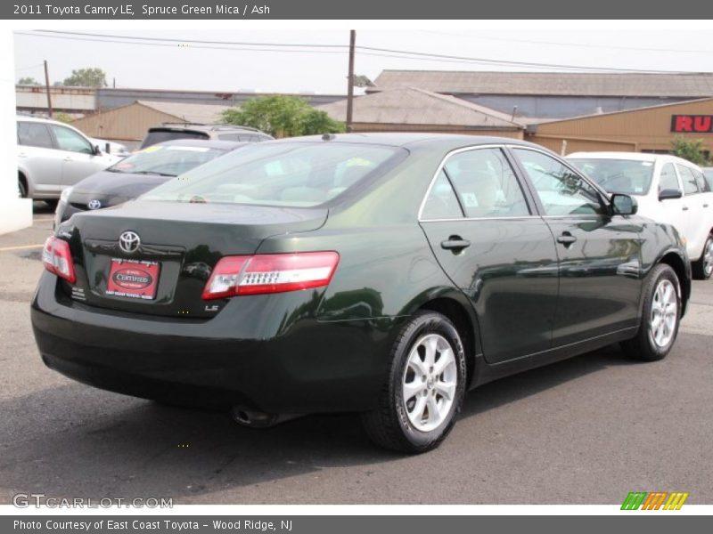 Spruce Green Mica / Ash 2011 Toyota Camry LE