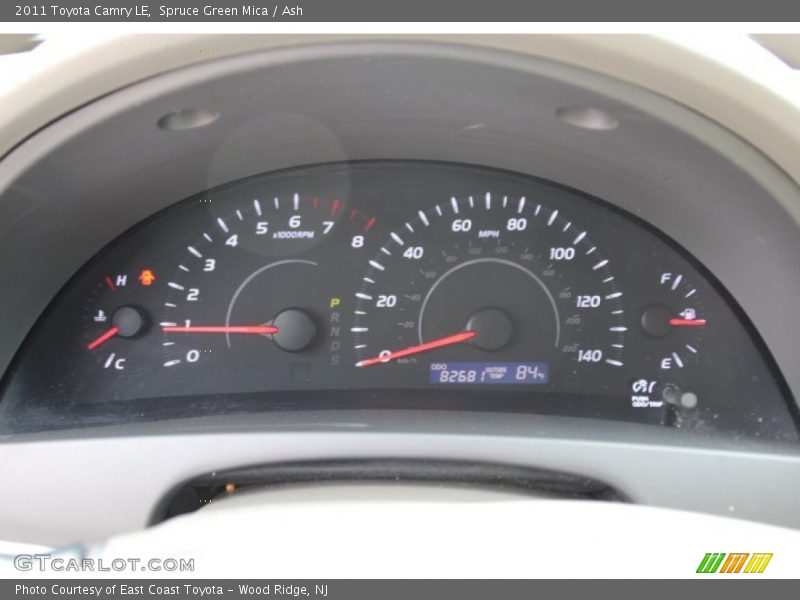 Spruce Green Mica / Ash 2011 Toyota Camry LE