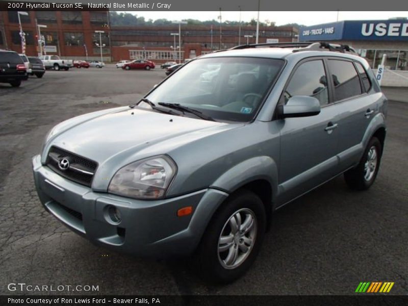 Nautical Blue Metallic / Gray 2007 Hyundai Tucson SE