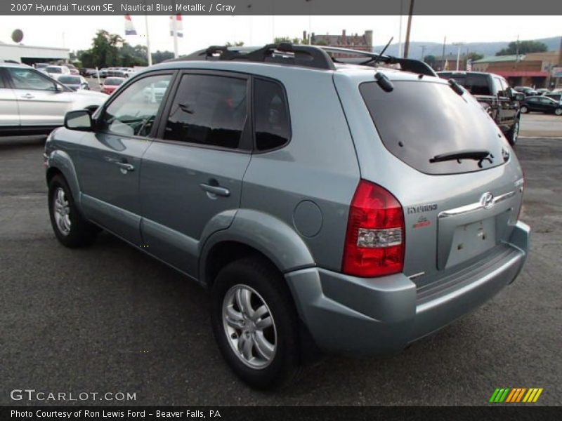 Nautical Blue Metallic / Gray 2007 Hyundai Tucson SE