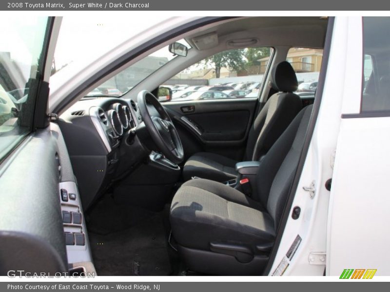 Super White / Dark Charcoal 2008 Toyota Matrix