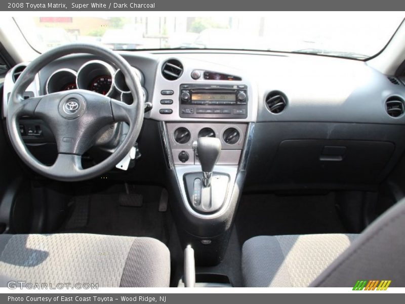 Super White / Dark Charcoal 2008 Toyota Matrix