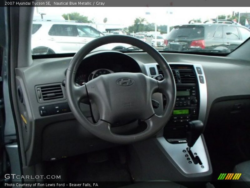 Nautical Blue Metallic / Gray 2007 Hyundai Tucson SE