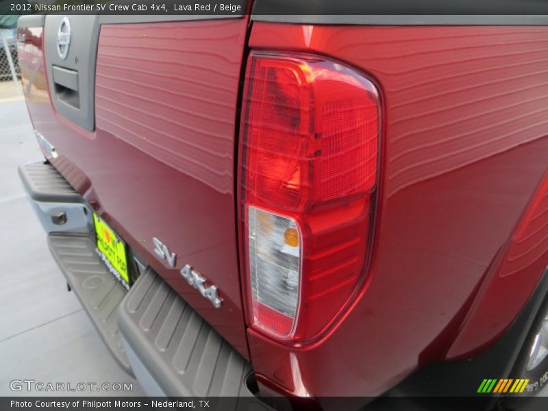 Lava Red / Beige 2012 Nissan Frontier SV Crew Cab 4x4
