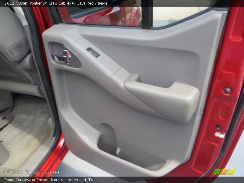 Lava Red / Beige 2012 Nissan Frontier SV Crew Cab 4x4