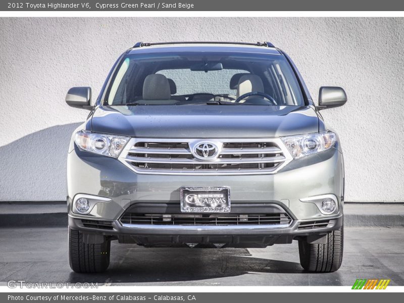 Cypress Green Pearl / Sand Beige 2012 Toyota Highlander V6