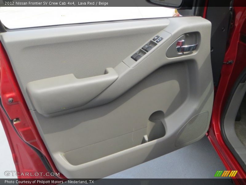 Lava Red / Beige 2012 Nissan Frontier SV Crew Cab 4x4