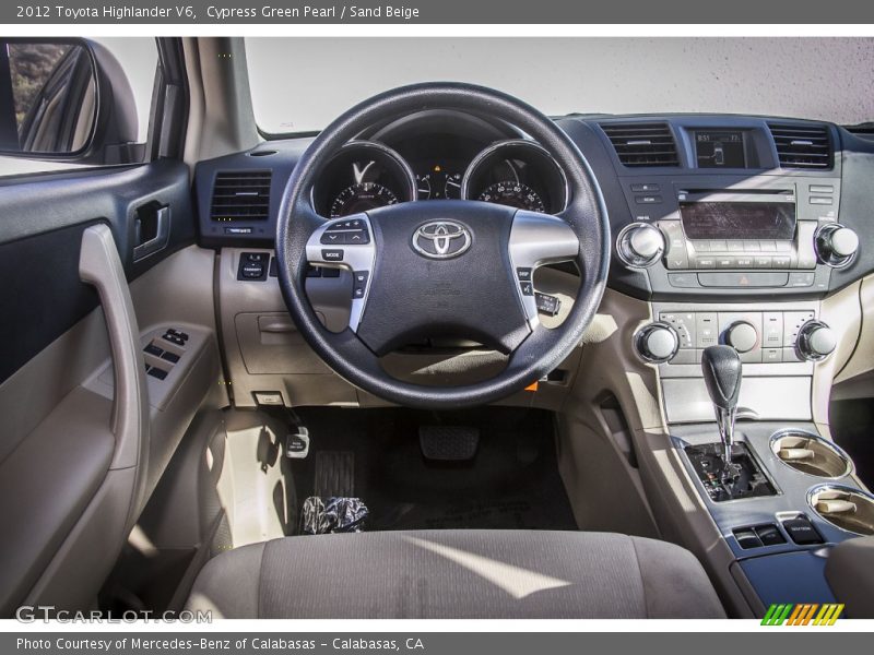 Cypress Green Pearl / Sand Beige 2012 Toyota Highlander V6