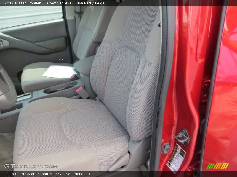 Lava Red / Beige 2012 Nissan Frontier SV Crew Cab 4x4