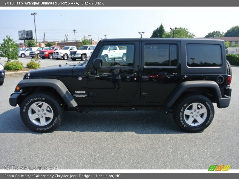 Black / Black 2013 Jeep Wrangler Unlimited Sport S 4x4