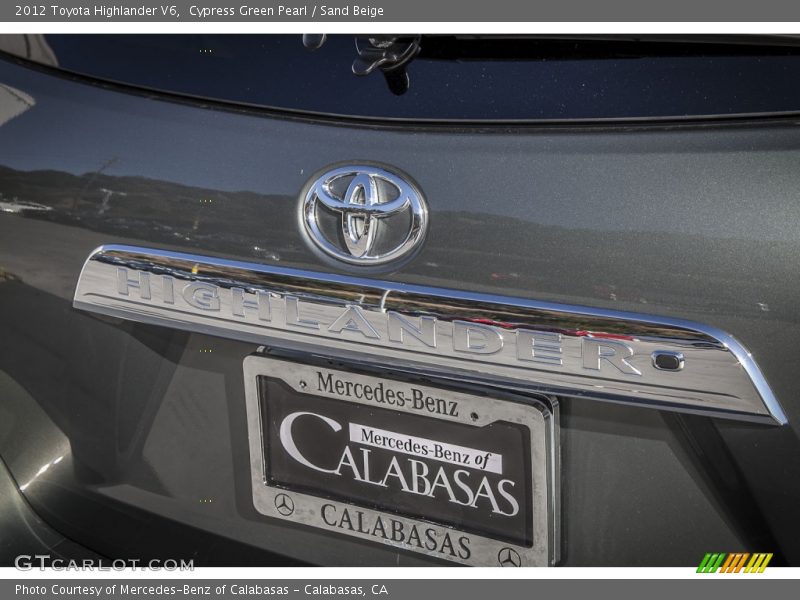 Cypress Green Pearl / Sand Beige 2012 Toyota Highlander V6