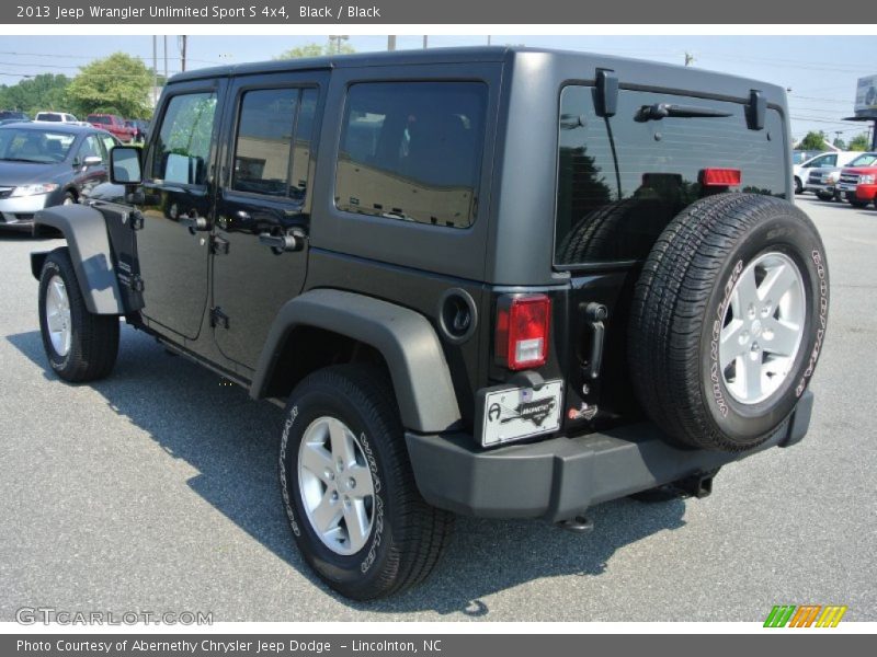 Black / Black 2013 Jeep Wrangler Unlimited Sport S 4x4