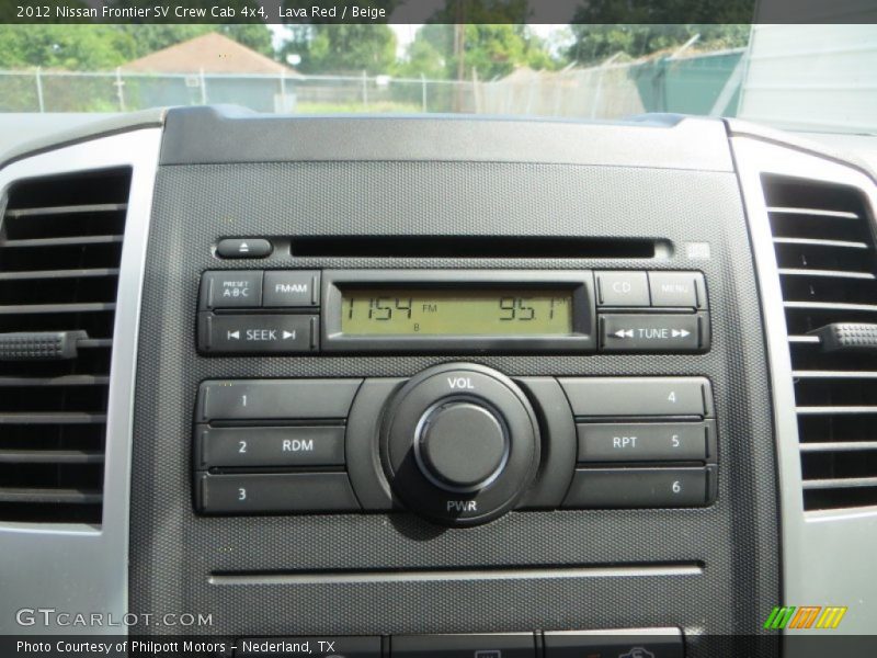 Lava Red / Beige 2012 Nissan Frontier SV Crew Cab 4x4