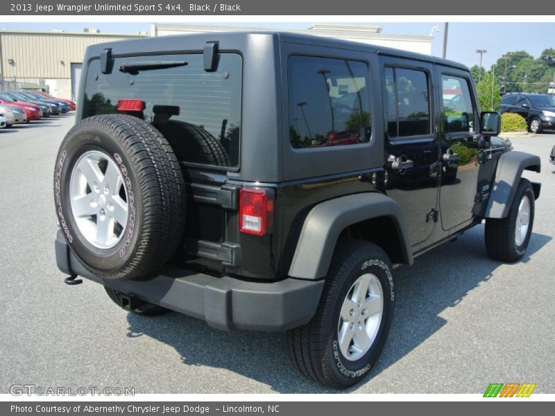 Black / Black 2013 Jeep Wrangler Unlimited Sport S 4x4