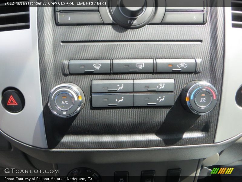 Lava Red / Beige 2012 Nissan Frontier SV Crew Cab 4x4
