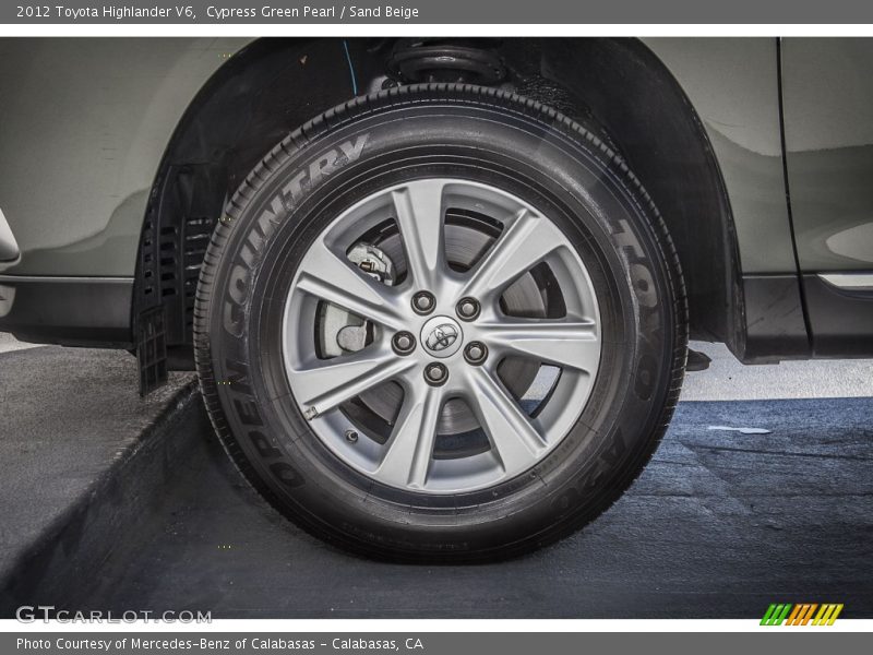 Cypress Green Pearl / Sand Beige 2012 Toyota Highlander V6