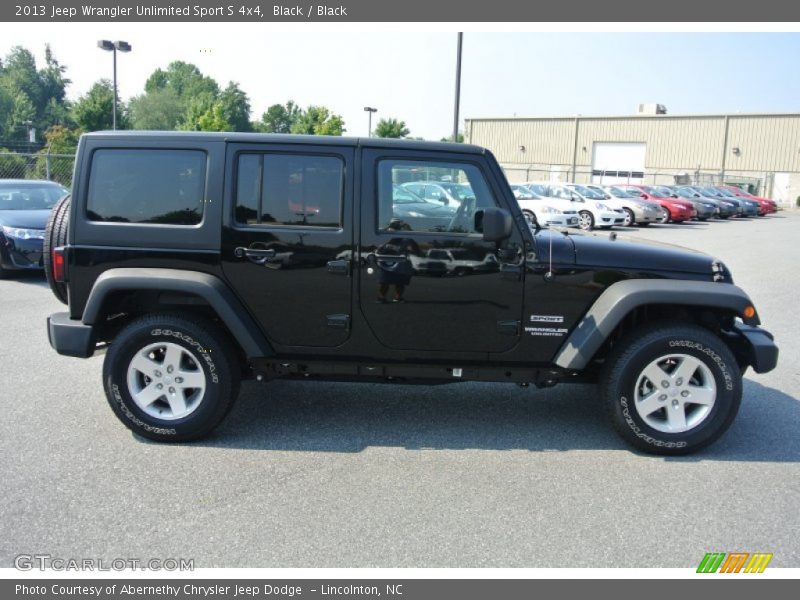 Black / Black 2013 Jeep Wrangler Unlimited Sport S 4x4