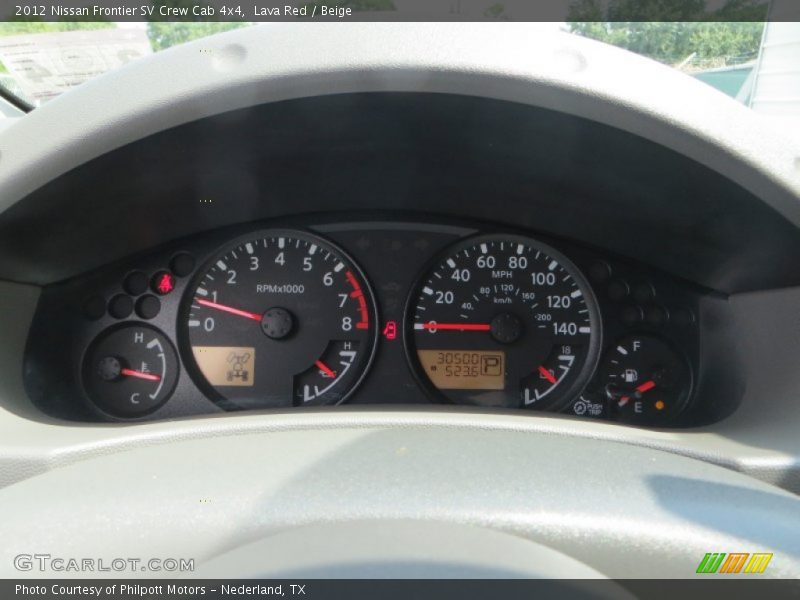 Lava Red / Beige 2012 Nissan Frontier SV Crew Cab 4x4