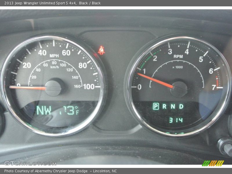 Black / Black 2013 Jeep Wrangler Unlimited Sport S 4x4