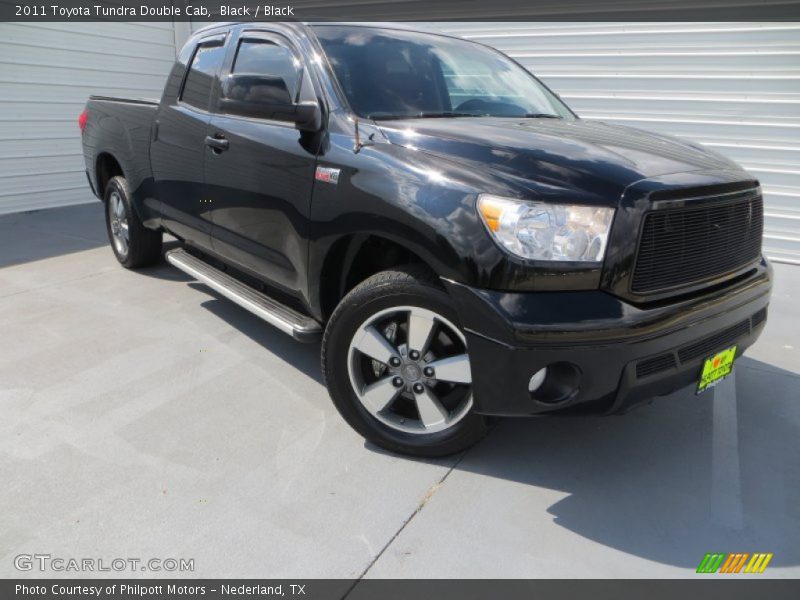 Black / Black 2011 Toyota Tundra Double Cab