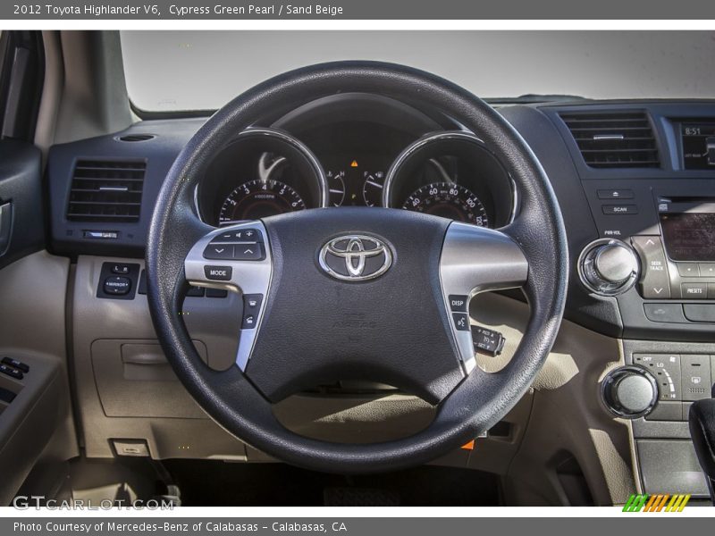Cypress Green Pearl / Sand Beige 2012 Toyota Highlander V6