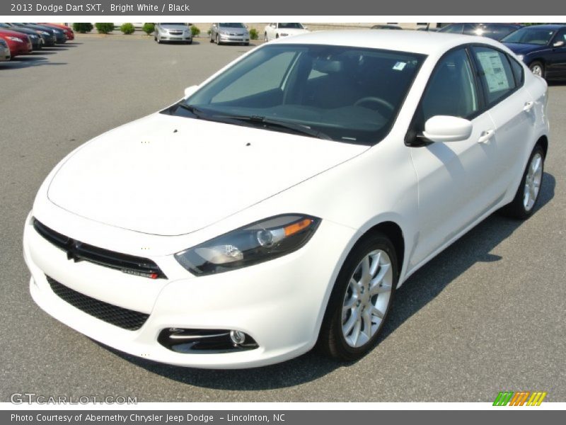 Bright White / Black 2013 Dodge Dart SXT