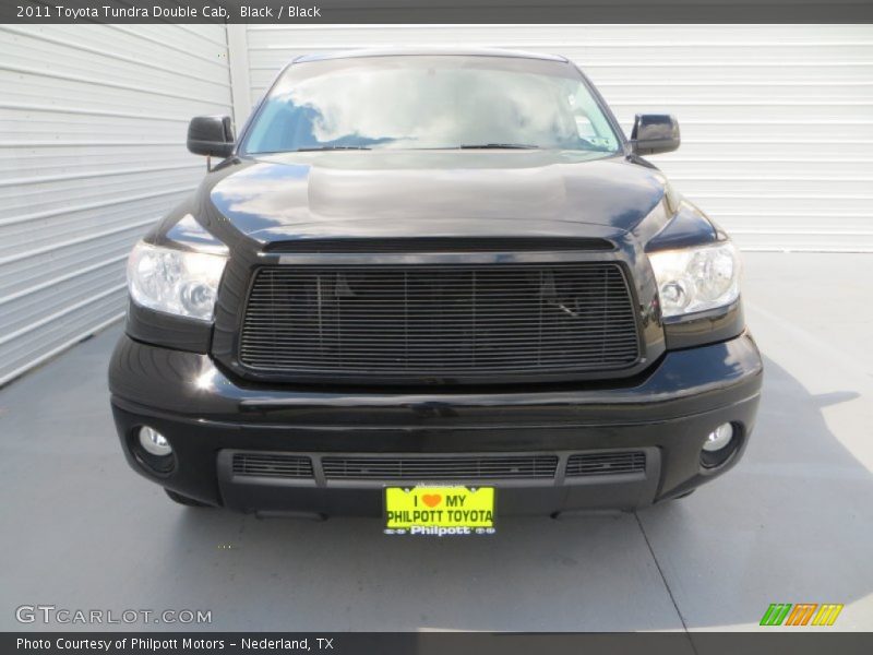 Black / Black 2011 Toyota Tundra Double Cab
