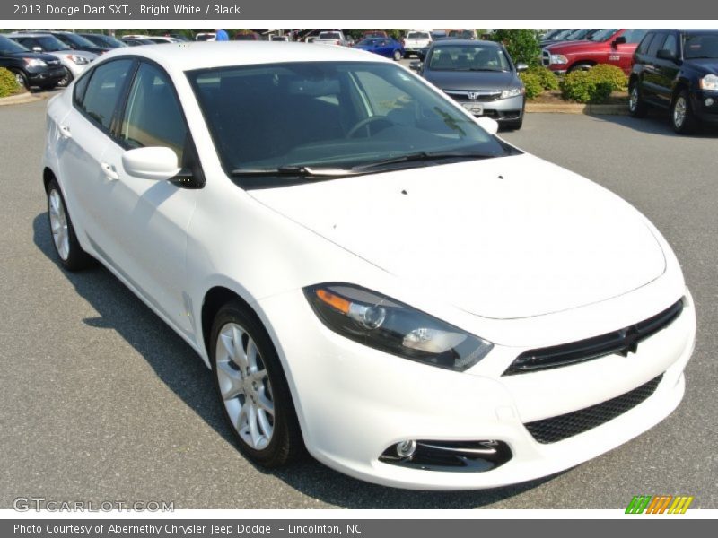Bright White / Black 2013 Dodge Dart SXT