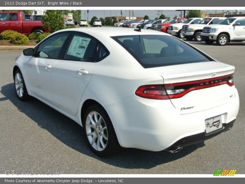 Bright White / Black 2013 Dodge Dart SXT