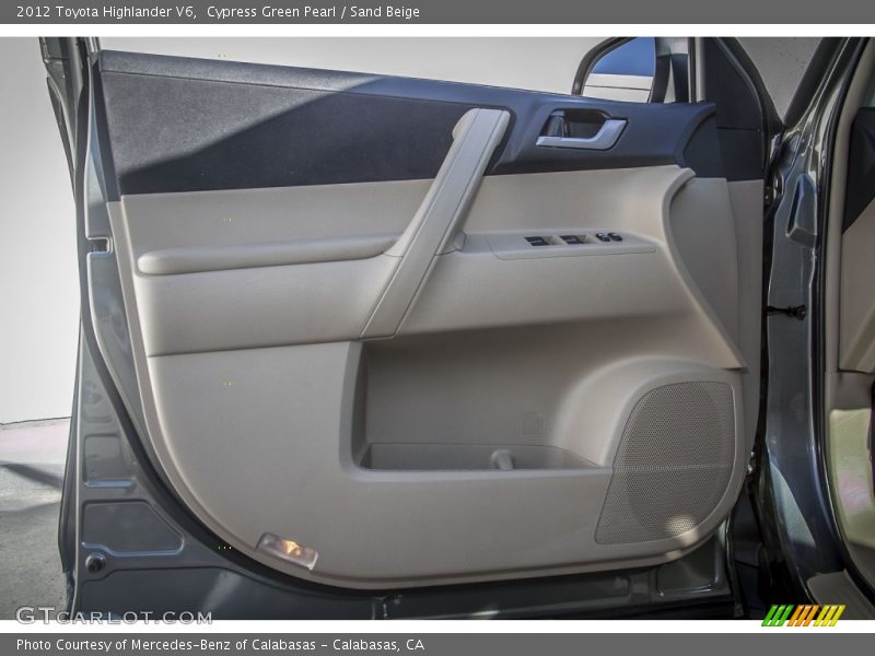 Cypress Green Pearl / Sand Beige 2012 Toyota Highlander V6