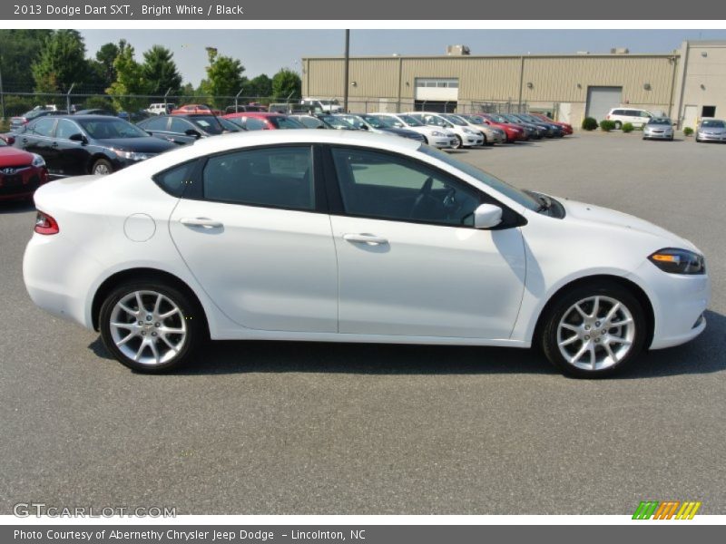 Bright White / Black 2013 Dodge Dart SXT