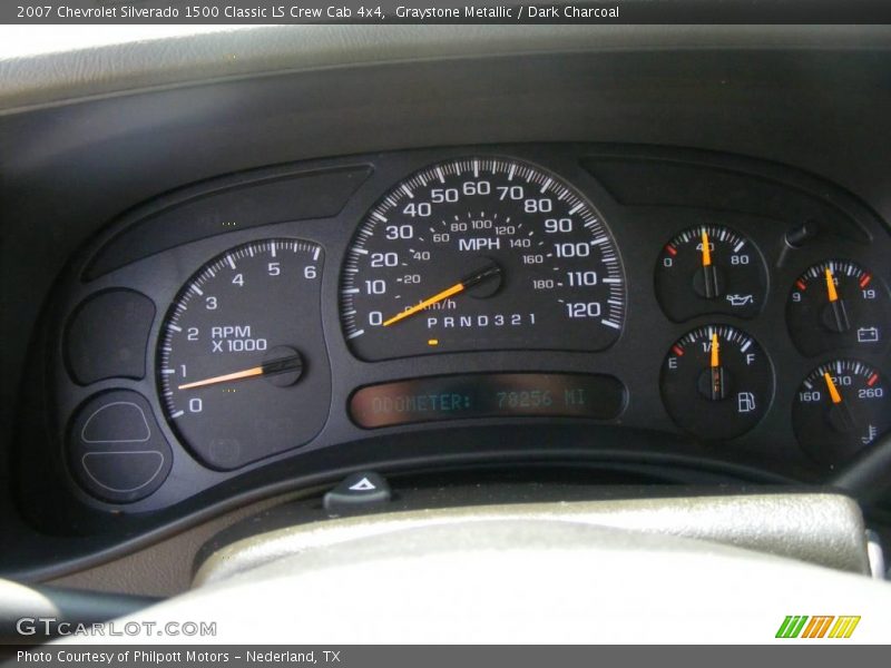 Graystone Metallic / Dark Charcoal 2007 Chevrolet Silverado 1500 Classic LS Crew Cab 4x4
