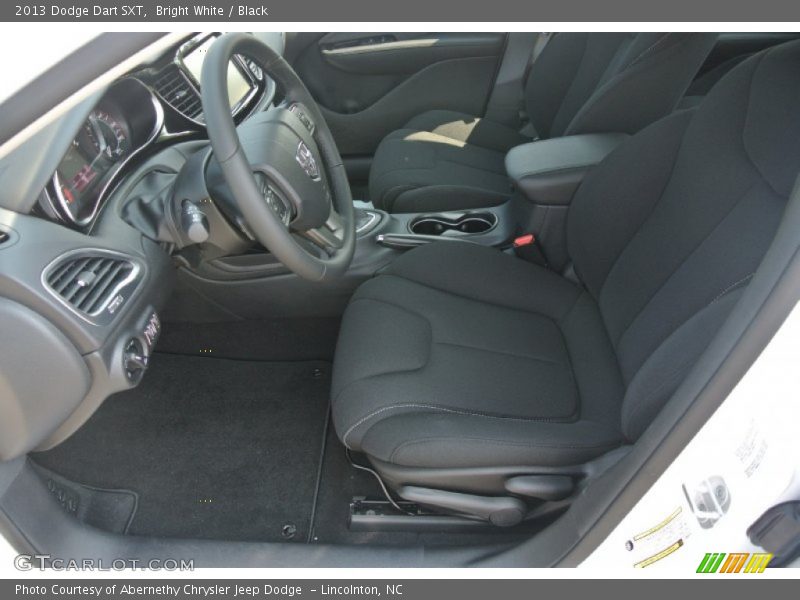 Bright White / Black 2013 Dodge Dart SXT