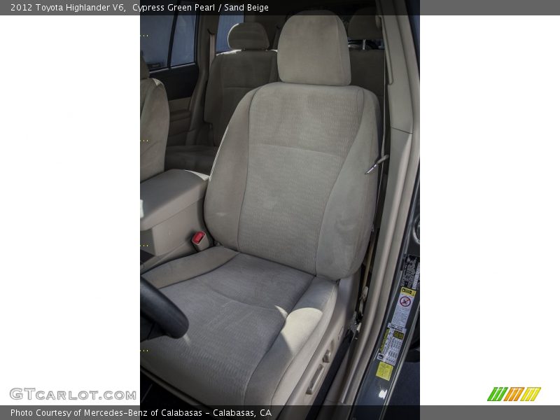 Cypress Green Pearl / Sand Beige 2012 Toyota Highlander V6