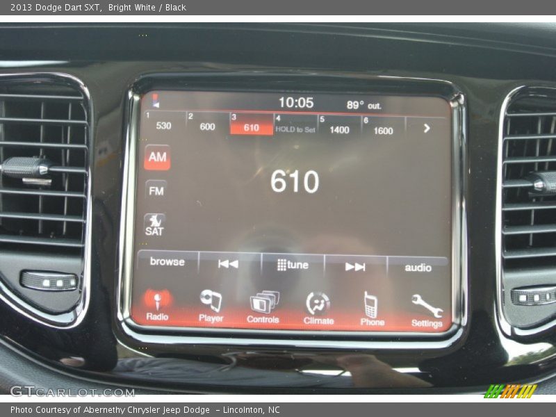 Bright White / Black 2013 Dodge Dart SXT