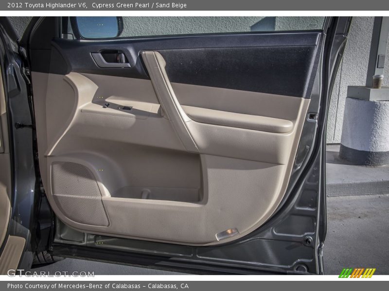 Cypress Green Pearl / Sand Beige 2012 Toyota Highlander V6