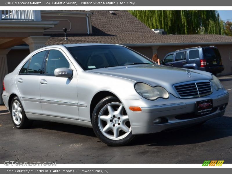 Brilliant Silver Metallic / Ash Grey 2004 Mercedes-Benz C 240 4Matic Sedan